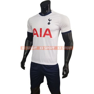 Bộ Quần Áo Bóng Đá CLB TOTTENHAM-  Ngắn Tay - Vải THUN LẠNH cao cấp - Màu TRẮNG - KJ SPORT