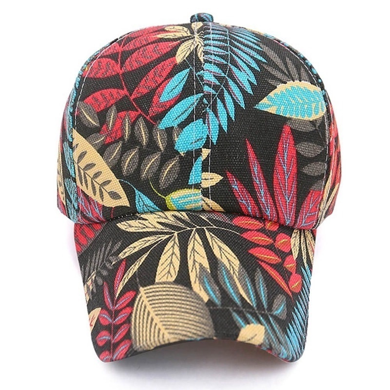 Mũ Lưỡi Trai In Hoa Lá 2020 Thời Trang Hip Hop