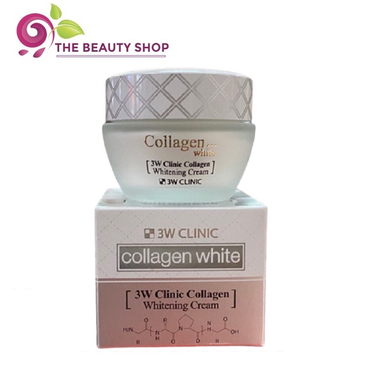 Kem Dưỡng Trắng Da Tinh Chất Collagen 3W Clinic Collagen Whitening Cream