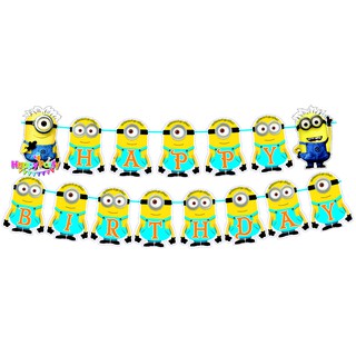 Set Mega trang trí sinh nhật đầy đủ (chủ đề Minion)