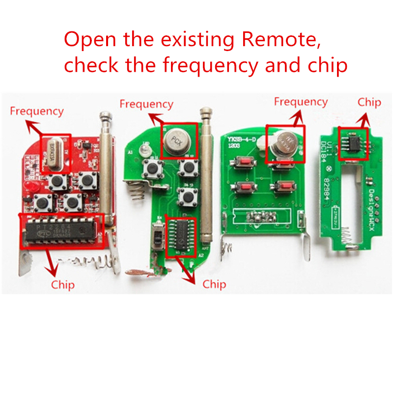 Chìa Khóa Điều Khiển Không Dây 3 Nút 315 / 433MHZ Cho Chip 2262 2260 5026 5326