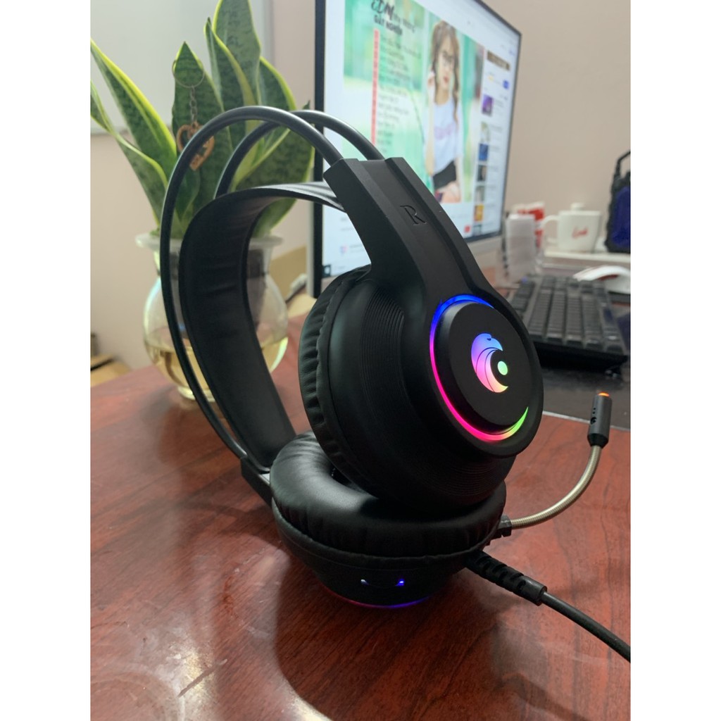 Tai nghe gaming Goldtech LD88 led RGb jack kết nối 3.5 | BigBuy360 - bigbuy360.vn