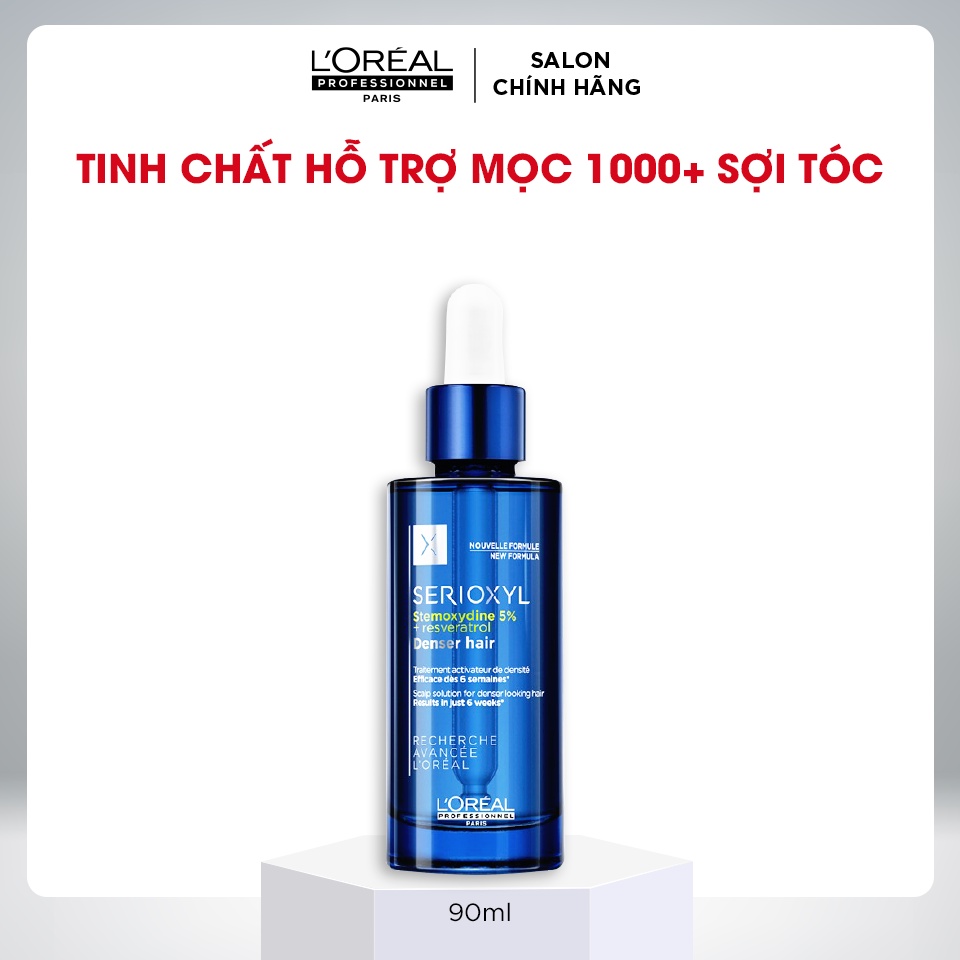 Tinh chất kích thích mọc Loreal Serioxyl Denser Hair 90ml giúp gia tăng 1700 sợi tóc trong 3 tháng