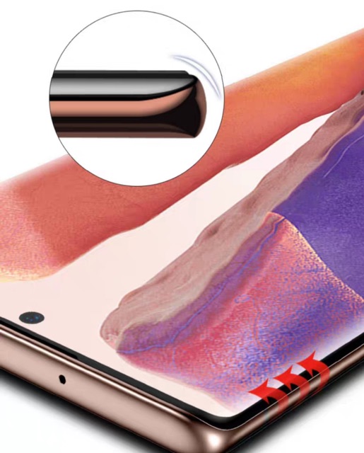 Samssung Note 20, Note 20 Ultra_ Kính cường lực UV Full keo nước , Full màn hình trong suốt