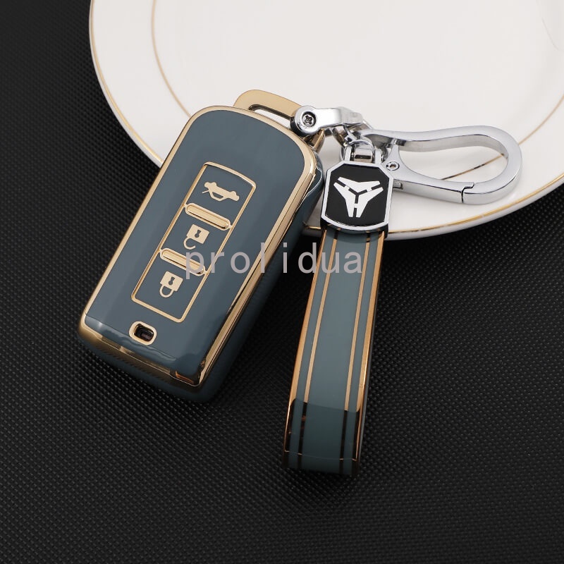 Ốp Điện Thoại TPU Mềm Kèm Móc Khóa Cho Mitsubishi Lancer / Attrage / Triton / ASX / Outlander/ Xpander / Mirage