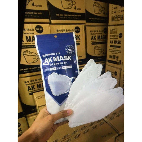 Khẩu Trang 4 lớp AK MASK KF94 công nghệ Hàn Quốc hàng chính hãng công ty Hùng Hưng