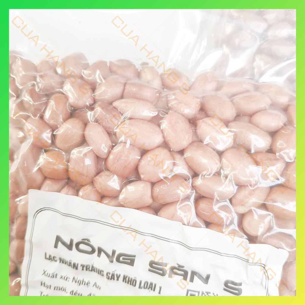 Lạc nhân trắng Nghệ An bóc tay loại 1 🥜𝐓𝐔́𝐈 𝟏𝐊𝐆 🥜 phơi khô