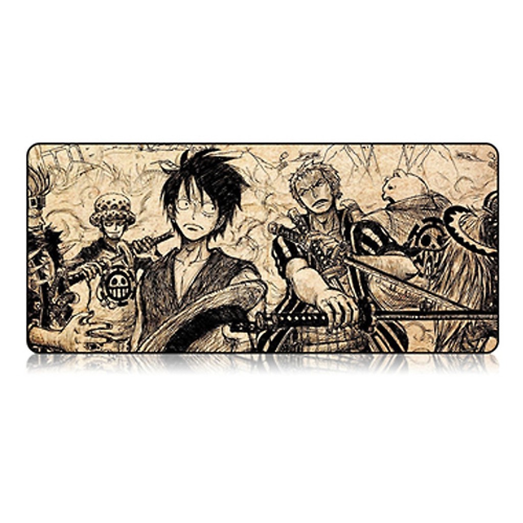 Lót chuột cỡ lớn pad 80x30cm bo viền chắc chắn 50 mẫu lựa chọn One Piece, Gundam, Goku, phím tắt photoshop