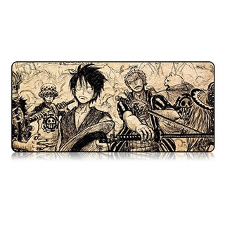 Lót chuột cỡ lớn pad 80x30cm bo viền chắc chắn 50 mẫu lựa chọn One Piece, Gundam, Goku, phím tắt photoshop