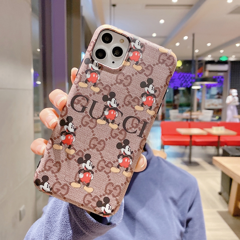 Ốp điện thoại mềm in hình chuột Mickey Gucci cho Iphone 12 Pro Max Mini 11 Xs Max Xr X I7 7p 8 8 Plus 6 6s