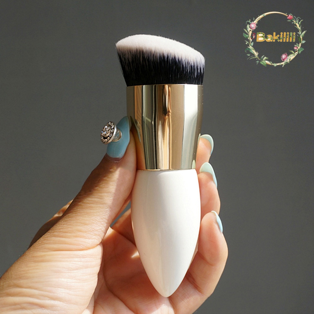 【BK】Large Flat Head Foundation Blending Face Powder Bronzer Soft Brush Makeup Tool
