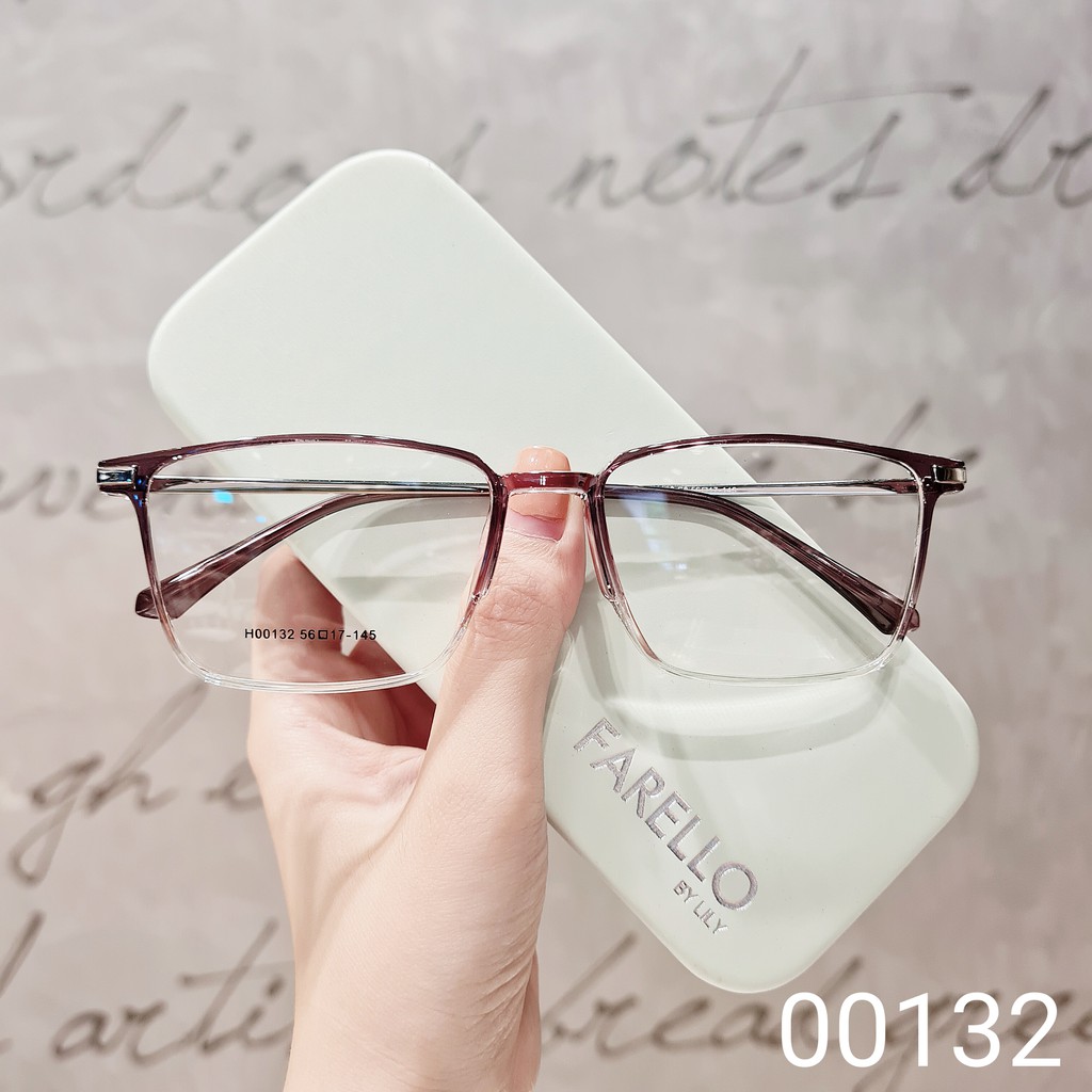 Gọng kính cận nam nữ LILYEYEWEAR mắt vuông kim loại gọng mảnh màu sắc thời trang 00132 | BigBuy360 - bigbuy360.vn