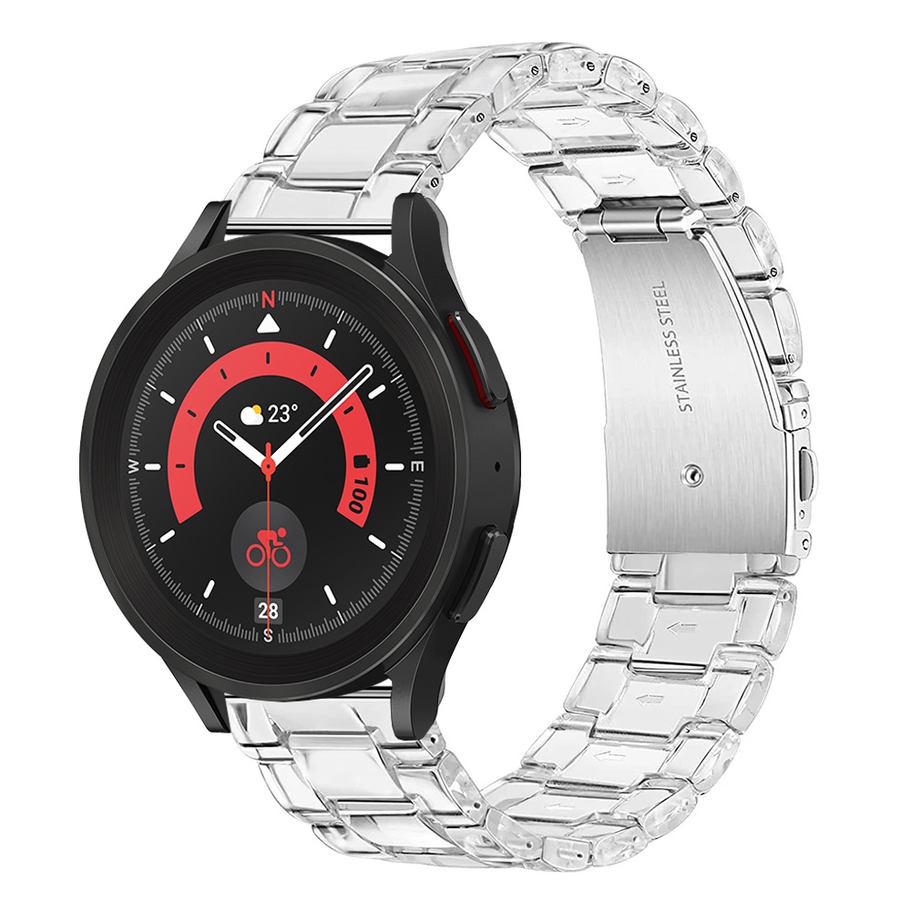 Jansin Ốp Bảo Vệ + Dây Đeo Bằng Nhựa Trong Suốt Cho Đồng Hồ Thông Minh samsung galaxy watch 5 pro 45mm