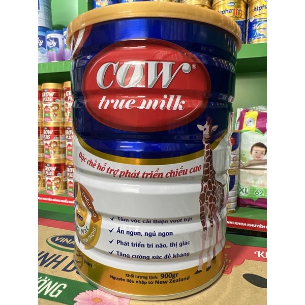 Sữa cow true milk grow pro 900g