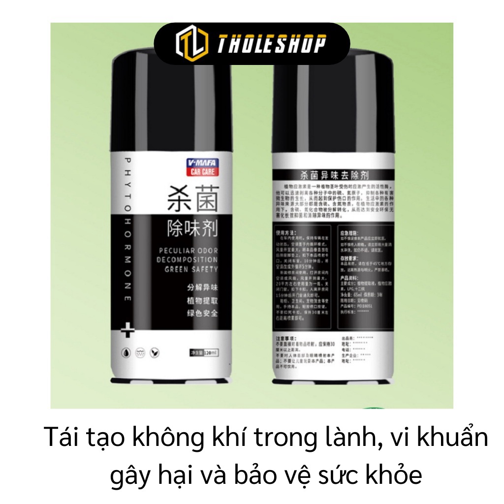 Chai xịt khử mùi xe ô tô XẢ TỒN Khử mùi xe hơi giúp không khí trong xe sạch sẽ V-MAFA 120ml 9409