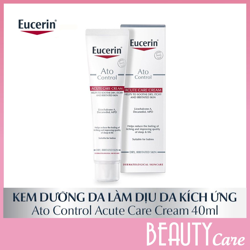 EUCERIN Kem Dưỡng Giảm Ngứa, Đỏ Da Eucerin Ato Control Acute Care 40ml