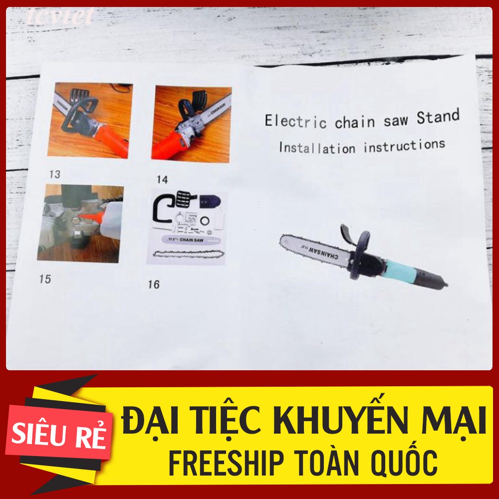 [  HÀNG CHẤT LƯỢNG _ GIÁ SIÊU RẺ ] BỘ LAM CƯA XÍCH LOẠI 1 GẮN MÁY MÀI MÁY CẮT CẦM TAY THÀNH MÁY CƯA GỖ TIỆN DỤNG(CHO KHÁ