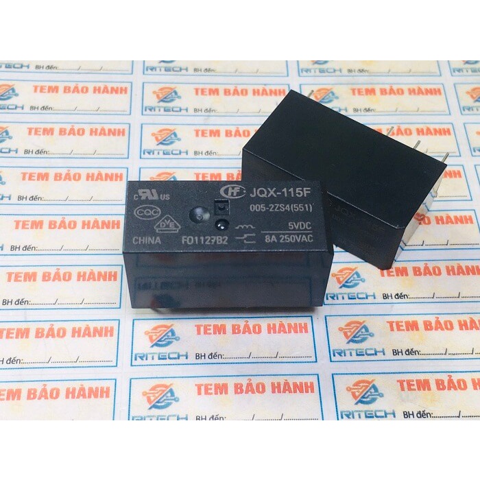 Relay JQX-115F 005-2ZS4(551) 5V 8A 8 Chân