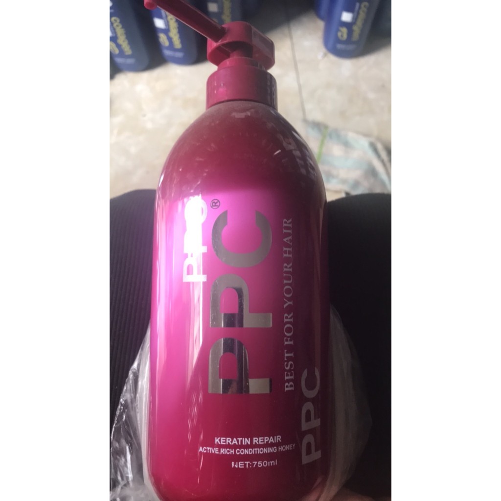 Kem ủ tóc, phục hồi hư tổn PPC Keratin 750ml chính hãng