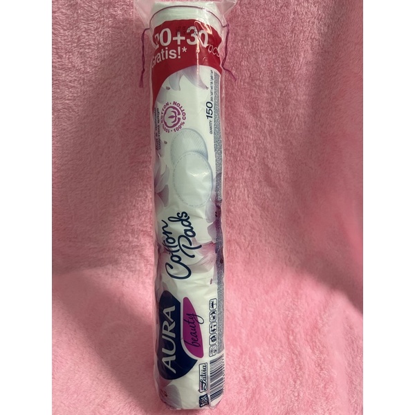 Bông tẩy trang aura 150 miếng