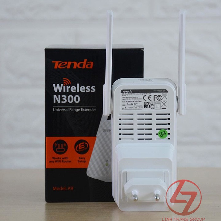 Thiết bị mở rộng vùng phủ sóng wifi Tenda A9 chuẩn N 300Mbps PK20