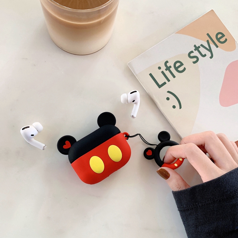 Vỏ bảo vệ hộp sạc tai nghe AirPods pro 3 inPods pro bằng silicon họa tiết hoạt hình Disney dễ thương | BigBuy360 - bigbuy360.vn