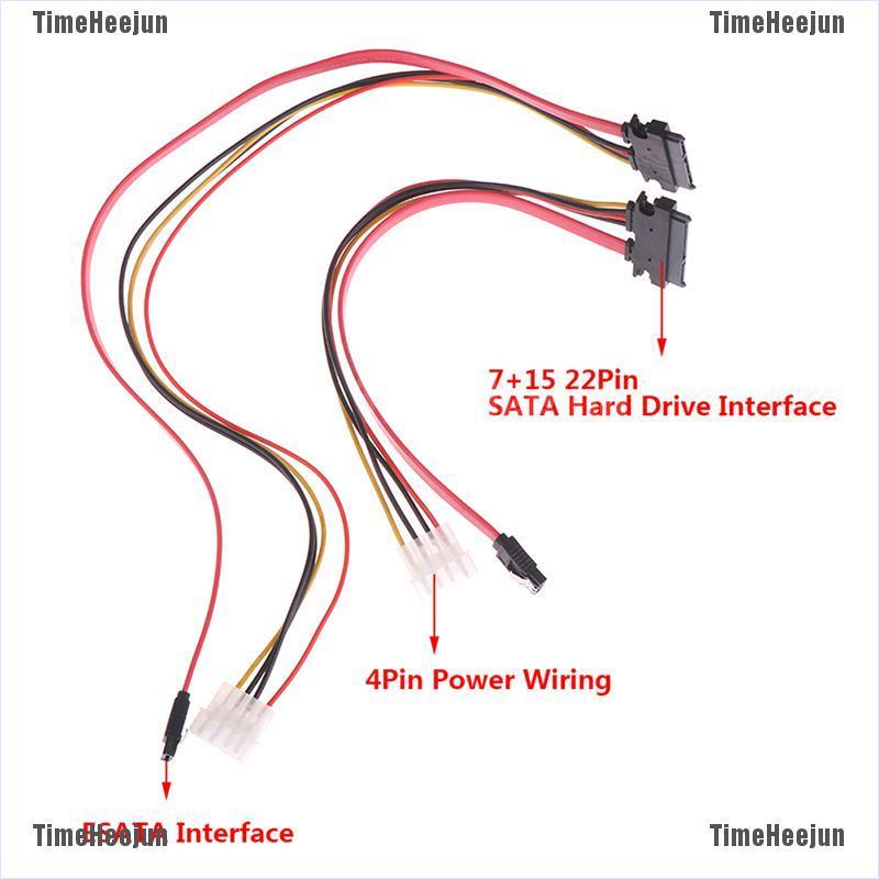 Dây Cáp Chuyển Đổi 7 + 15 22pin Sata Sang Esata 4pin