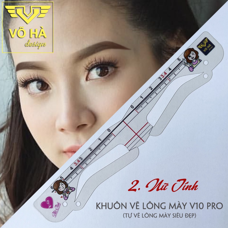 Khuôn kẻ lông mày LOVE 4 dáng Mới nhất 2021