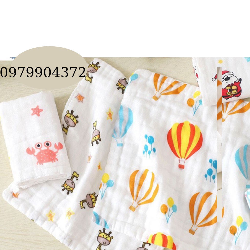 Khăn Xô Sữa Nhật Loại Hoa Văn Khăn sữa sợi tre cao cấp kháng khuẩn, khử mùi, siêu thấm hút, mềm mịn 3 lớp Anminaza [1288