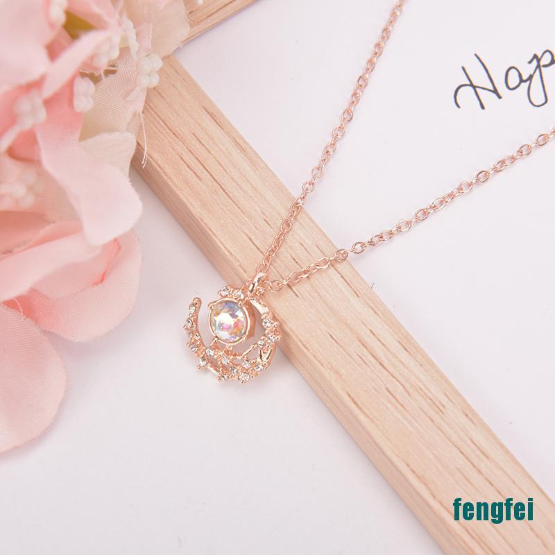 (Mới) Vòng Cổ Choker Bạc 925 Đính Đá Opal Tròn Không Gây Dị Ứng