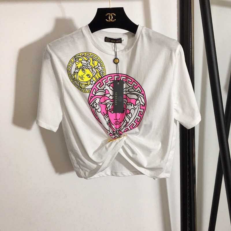 áo croptop, áo thun tay ngắn thời trang Versace
