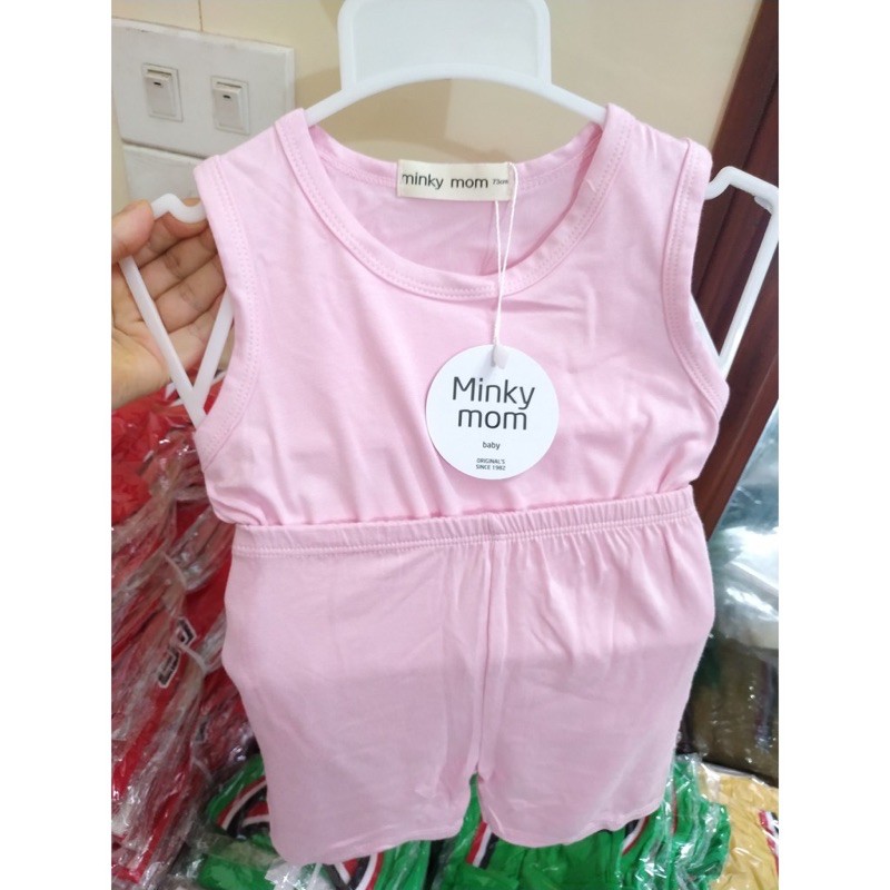 Bộ Sát nách Thun Lạnh Cho Bé - Bộ Minky Mom Chính Hãng Ba lỗ Trơn Chất Thun Lạnh Siêu Mềm Mịn Thoáng Mát