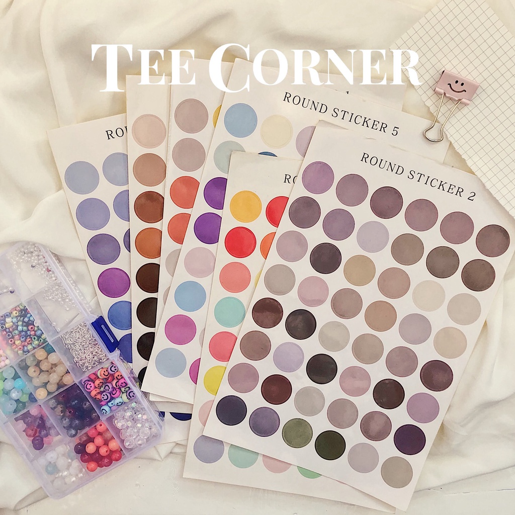 Sticker Họa Tiết Chấm Tròn