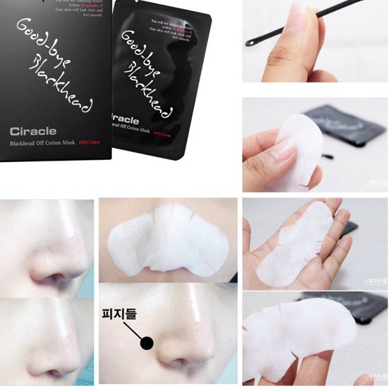 Lột Mụn Đầu Den Ciracle Goodbye Blackhead Off Cotton Mask 1pcs