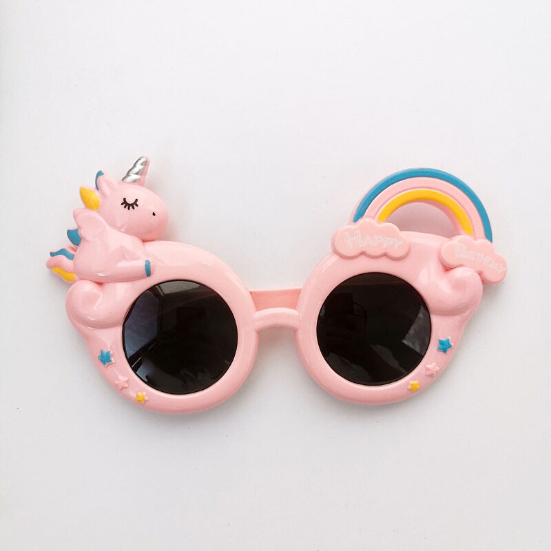 Kính Mát Hình Kỳ Lân Nhiều Màu Dễ Thương Cho Bé