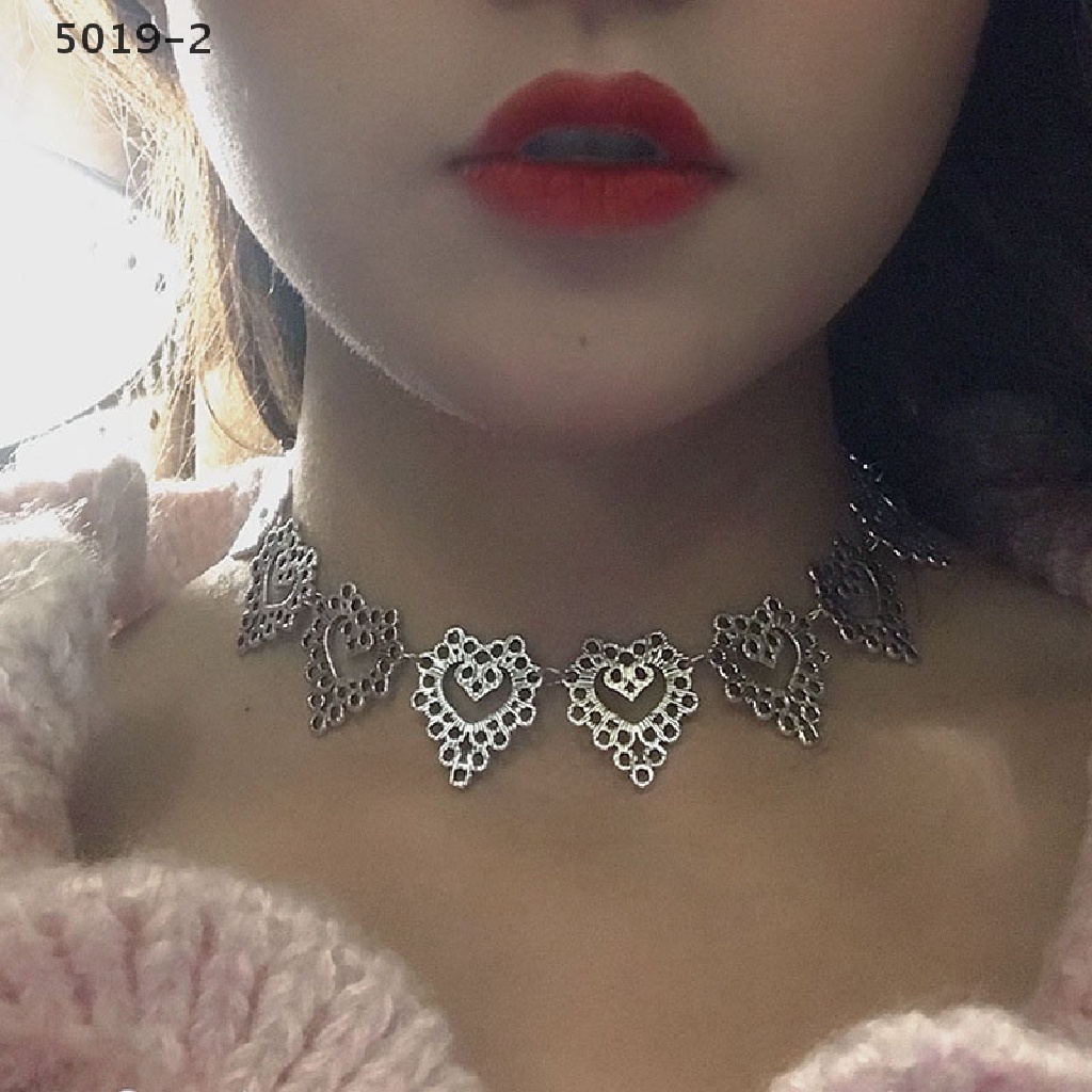 Vòng Cổ Choker Mặt Trái Tim Thời Trang Cho Nữ