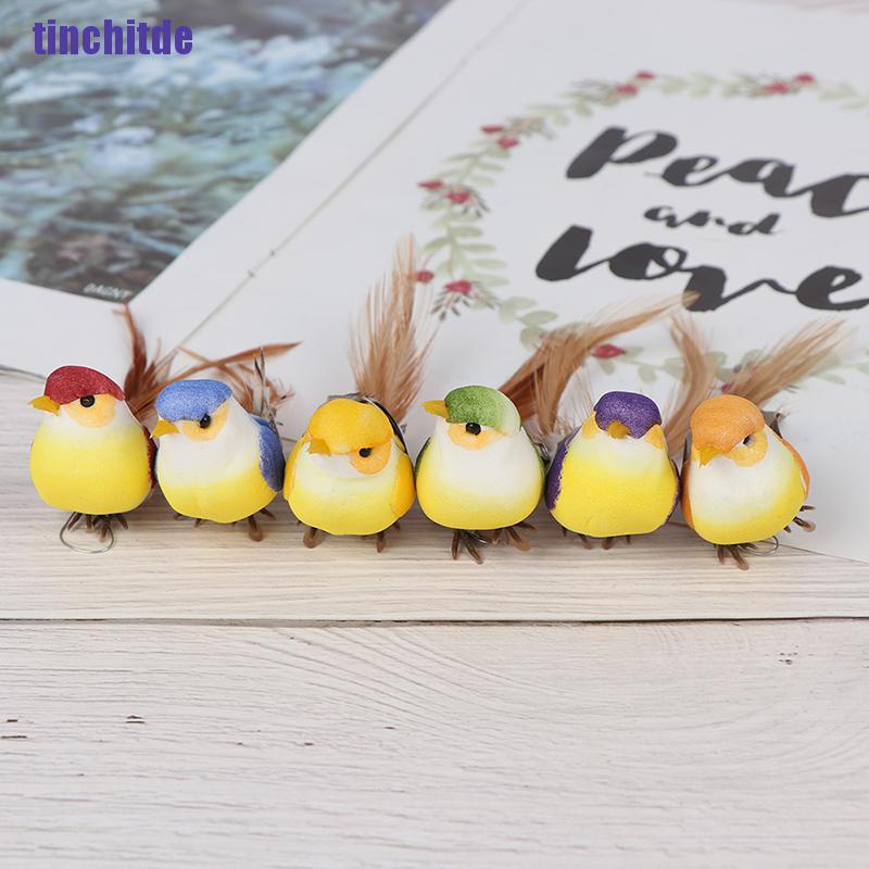 Chú chim nhân tạo mini bằng bọt biển dùng cho trang trí nhà/ tiệc cưới