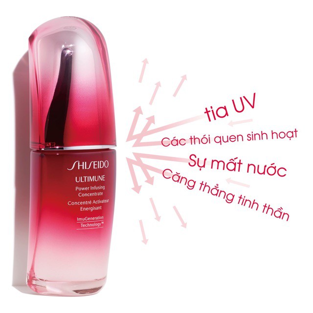 SHISEIDO - (10ml) Tinh chất Ultimune Power Infusing Serum Concentrate