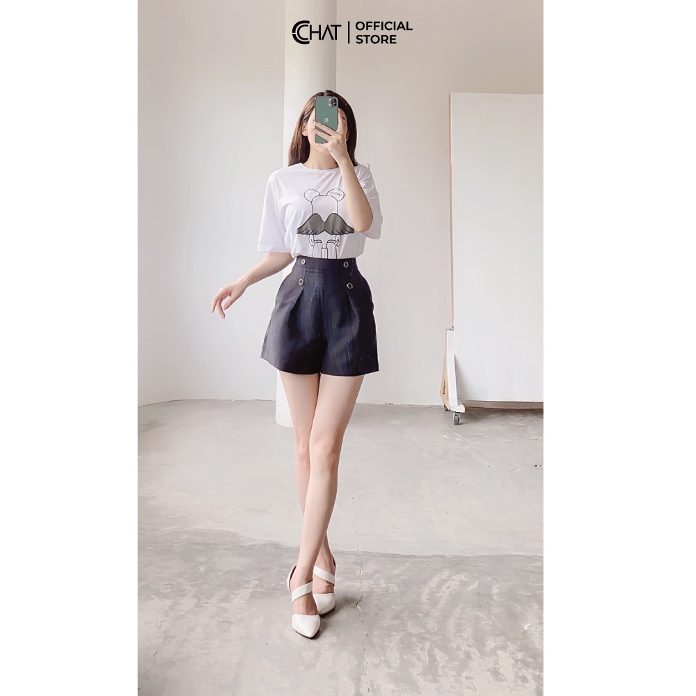 Áo thun nữ T-shirt in gấu thiên thần CCHAT