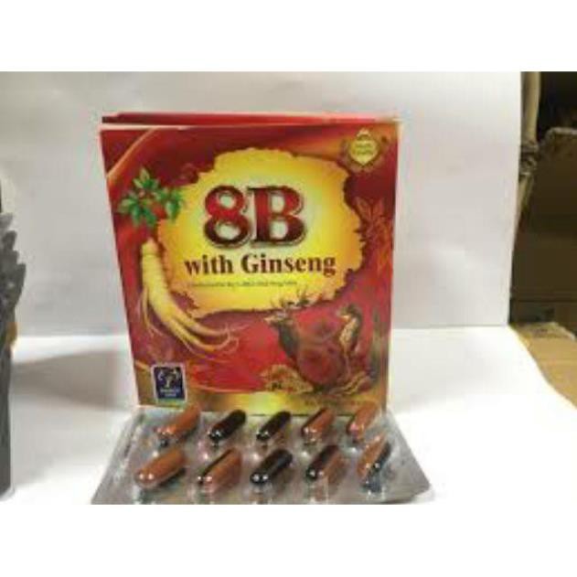 Thuốc bổ nhân sâm 8B With Ginseng giúp ăn ngủ ngon, phục hồi cơ thể