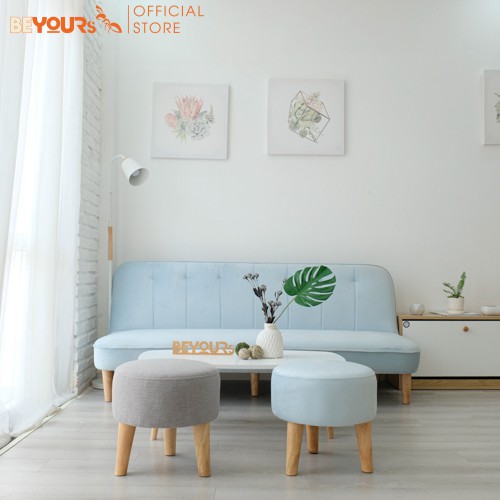 Bộ Sofa Giường Bàn Trà Ghế Đôn BEYOURs Đa Năng Tiện Dụng Nội Thất Phòng Khách Lắp Ráp Dễ Dàng