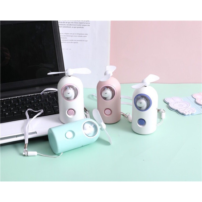 Quạt Cầm Tay Tích Điện Hình Chú Ngựa Mini (Tặng kèm dây sạc) | BigBuy360 - bigbuy360.vn