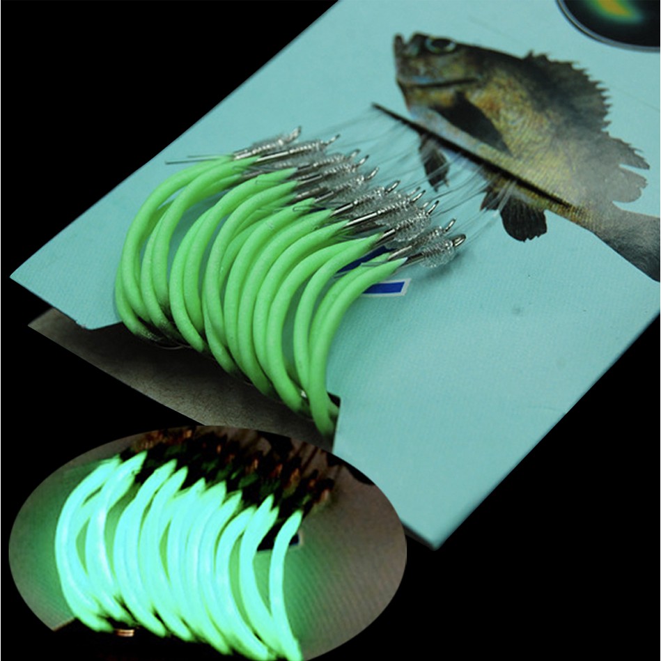 Móc Câu Cá Dạ Quang Hàng Mới Chính Hãng Có Dây Câu