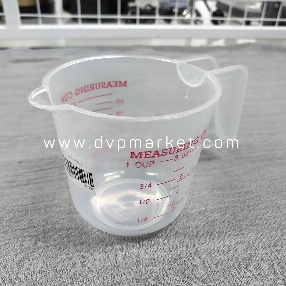 Ca đo lường nhựa chữ đỏ cao cấp, 3 size 250ml/ 500ml/1000ml