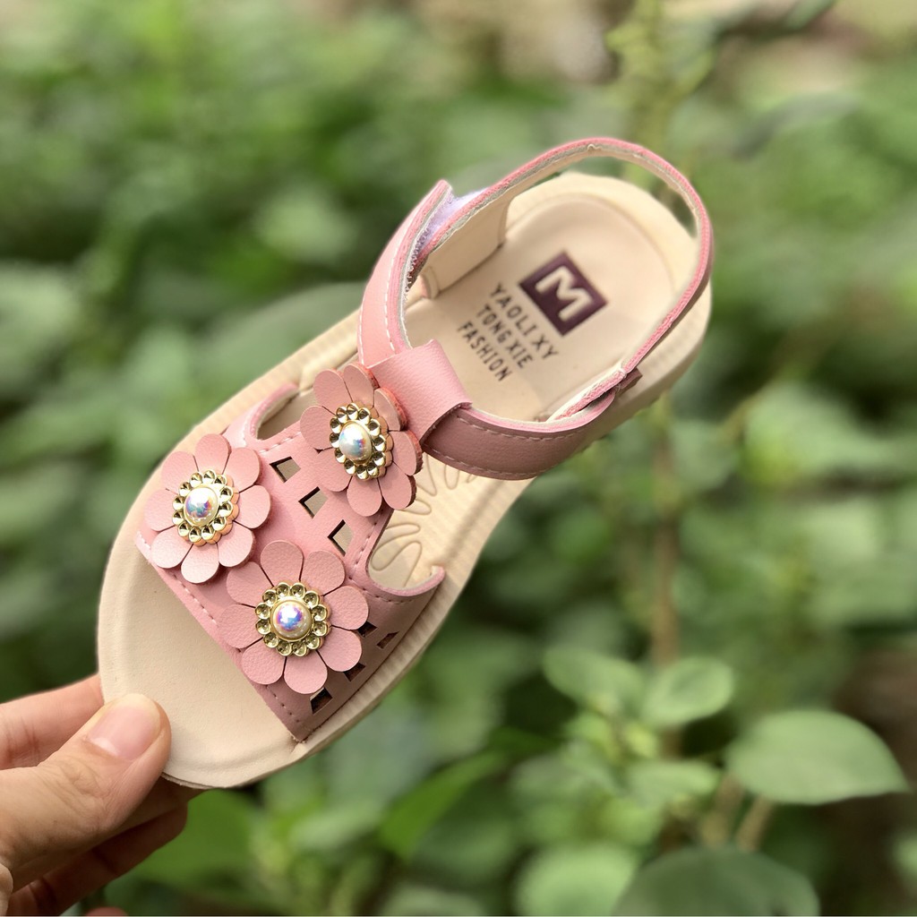 Sandal cao cấp cho bé gái dễ thương cho bé gái HGR ảnh thật shop tự chụp