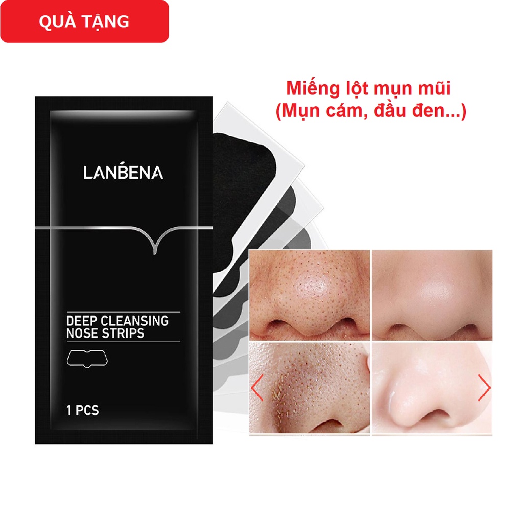 Miếng Dán Lột Mụn Đầu Đen LANBENA Làm Sạch Sâu Cho Vùng Mũi 5g