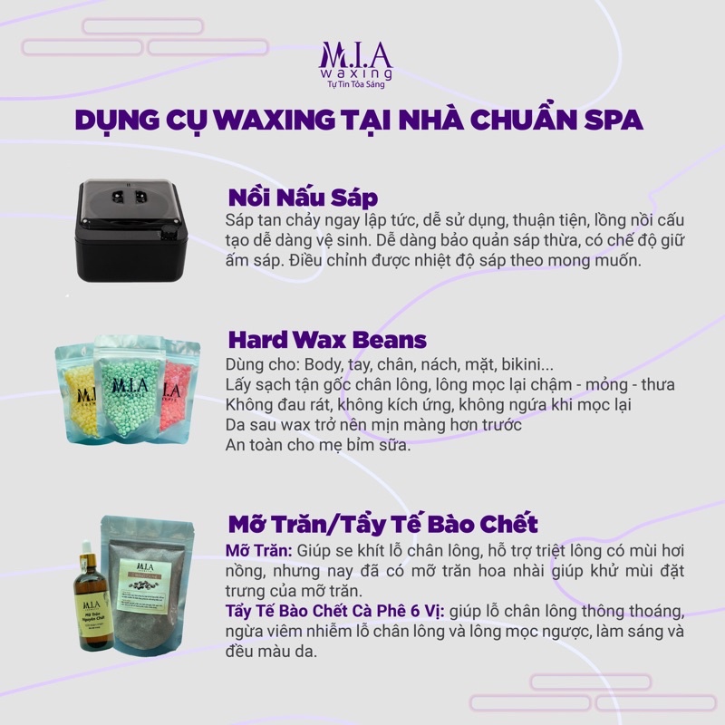 Combo Sáp Wax Lông Cao Cấp Premier, 100gr Sáp Siêu Bám Lông và Nồi Chống Dính+ Mỡ Trăn