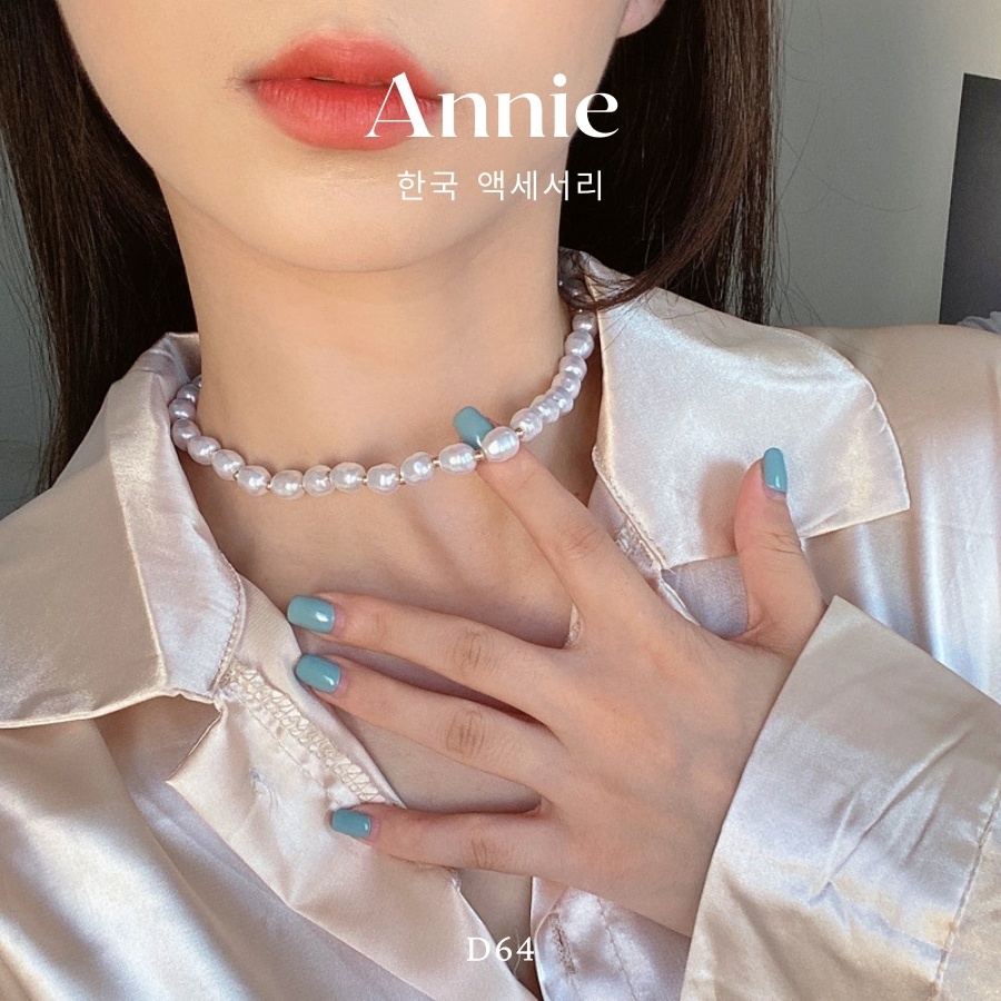 Vòng cổ chuỗi ngọc trai nhân tạo sang trọng ANNIE - D64