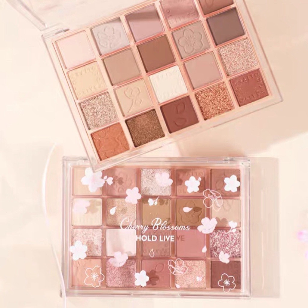 Bảng phấn mắt 20 ô màu HOLD LIVE DIKALU Evening Sakura Dance Eyeshadow Palette Holdlive DIKA10 HLIV84 HL548