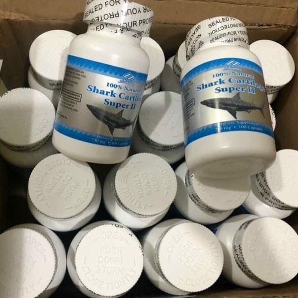 Viên Uống Hỗ trợ tăng cường tái tạo sụn khớp Shark Cartilage Super II Nuhealth của Mỹ 100 viên